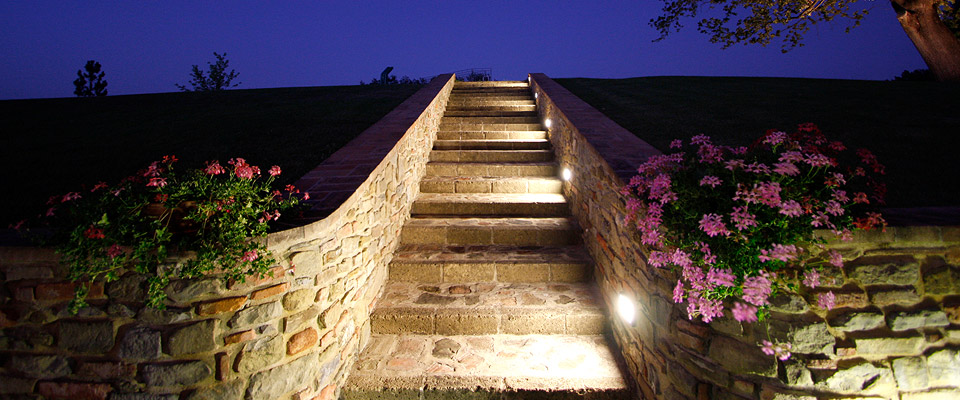 Esterno tramonto Villa Pettirossi